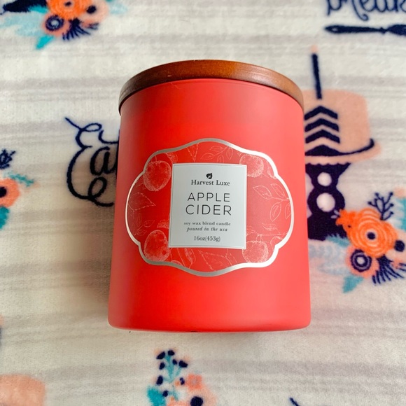 Other - 🍎 Apple Cider Bamboo Lid Ceramic Jar Candle 🍎